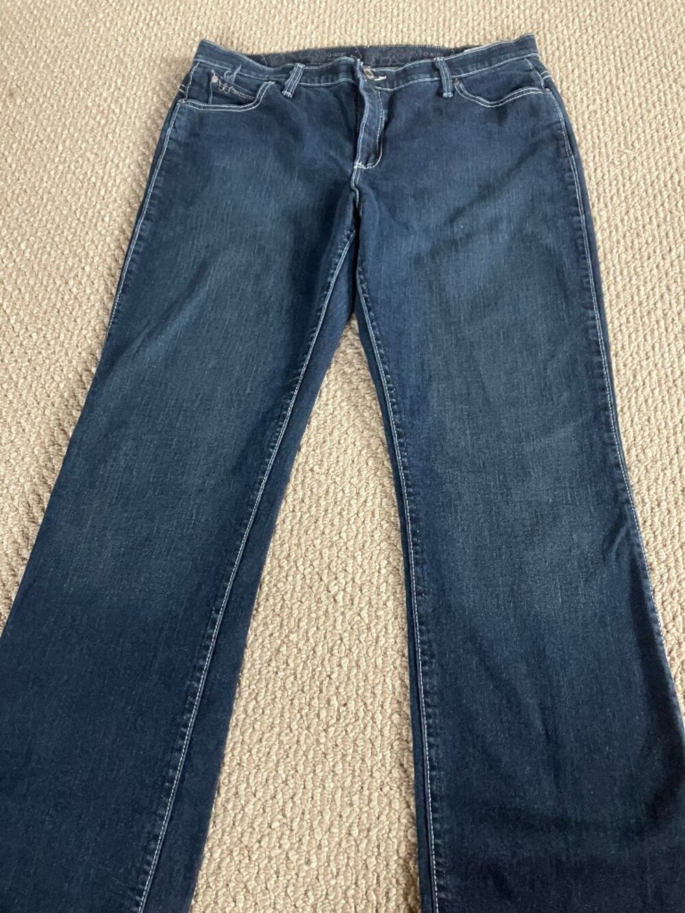 NWOT Wrangler Q Baby Jeans Women’s 36 * 33 Waistband Denim Blue Jeans